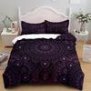 Комплект постельного белья Bohemian Mandala Purple Duvet Cover Set Single Twin Double Queen King Cal King Size