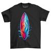 Surf Board Paint Drip Design T-shirt - Catch the Wave of Color! Funny T-shirt, U