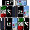 Cover for iPhone 16 15 Xiaomi Redmi Note 14 13 12 11 Pro Max X 8 16e Samsung Galaxy S25 S24 S23 Moto OPPO Huawei Italy Italia National Flag Phone Case