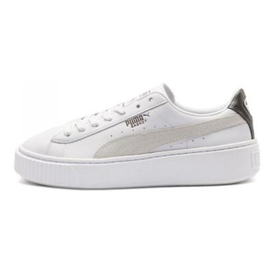 Кеды Basket Platform Low Top Повседневные Кроссовки Унисекс Белые 367850-01