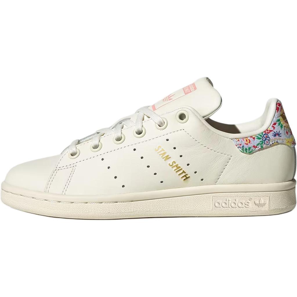 Liberty London x Adidas Originals STAN SMITH Кожа, Текстиль Нескользящий Устойчивый к истиранию Низкие кроссовки JH7559