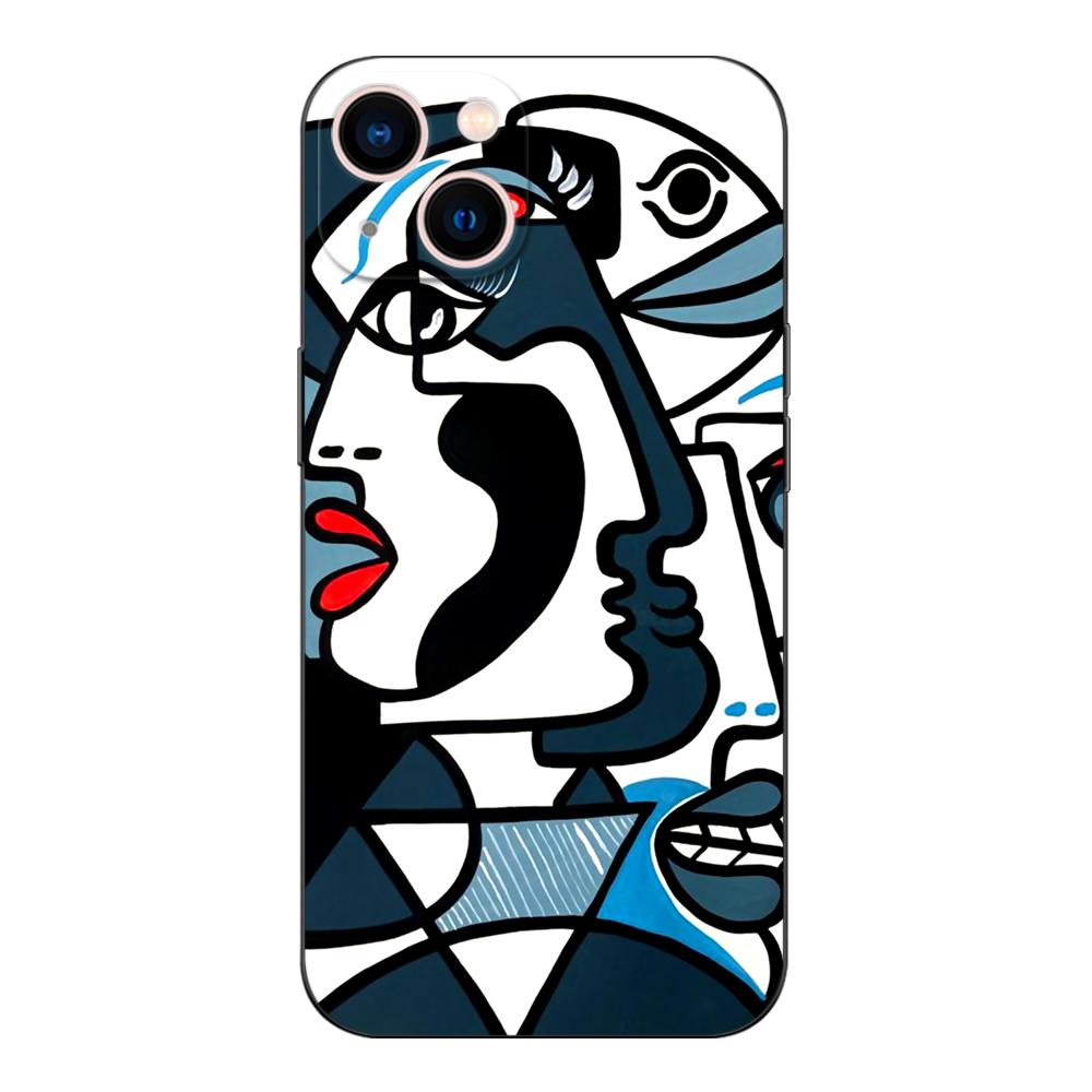Черный чехол из ТПУ для ZTE Blade A3 A5 A7 2019 2020 A31 A51 A71 A7S V2020 L210 L8 smart vita 2022 v30 Пикассо абстрактная живопись