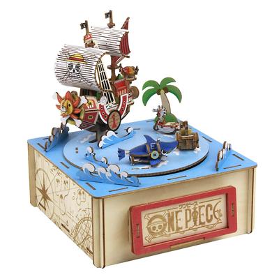 Музыкальная шкатулка One Piece, деревянная 3D-головоломка, набор для самостоятельного изготовления, которая понравится всем: от учеников начальной школы до взрослых, развивающая игрушка для мальчиков