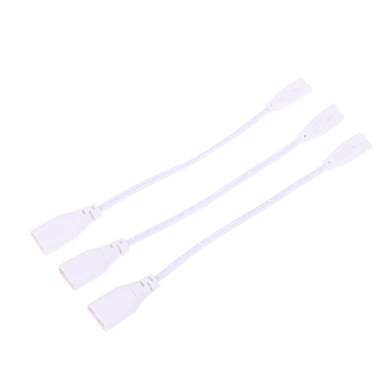 3 шт. шнур питания для люминесцентной лампы, кабель T5, провод, светодиодный кабель с 2 отверстиями, кронштейн для крепления, свет, мужской и женский соединительный кабель