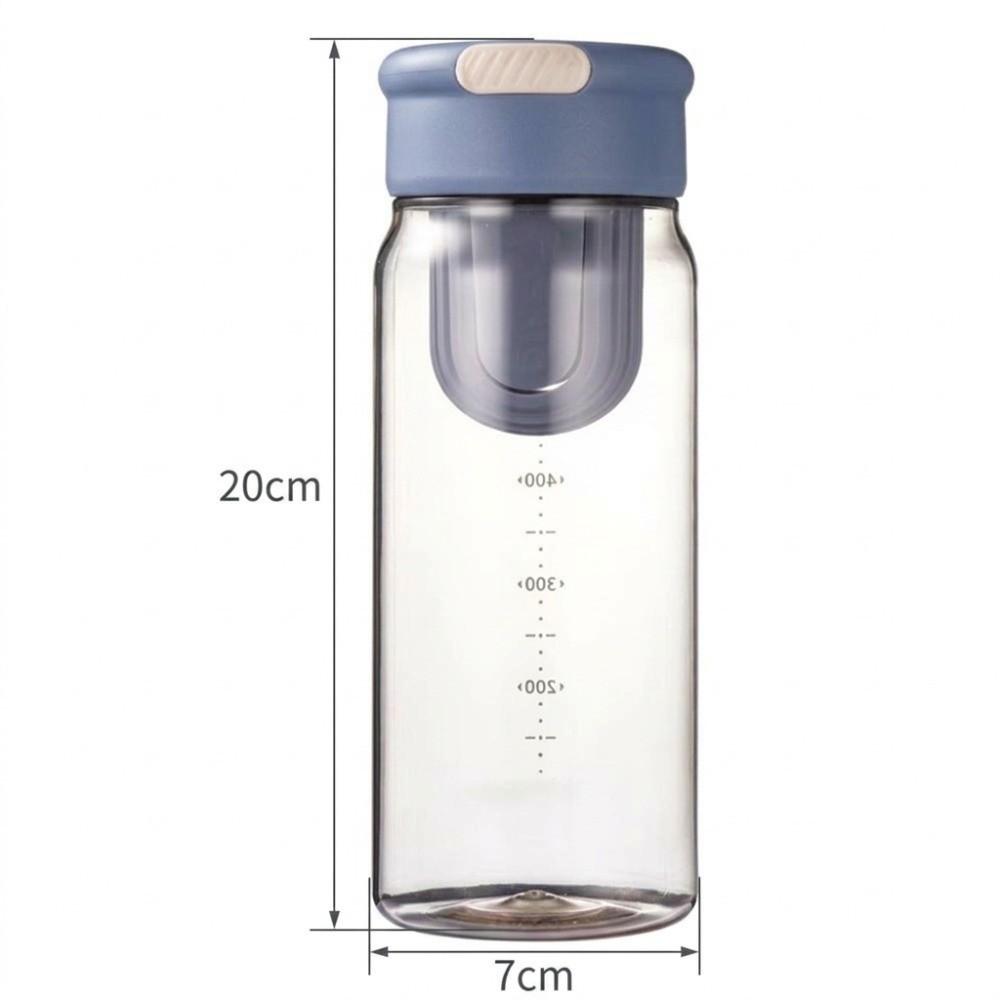 Clear Body Sport Water Bottle 650ml Tea Strainer Bottle Handy Plastic Water Bottle Daily Use