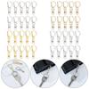 10Pcs Metal DIY KeyChain Split Ring Collar Carabiner Snap Bags Strap Buckles Hook Lobster Clasp