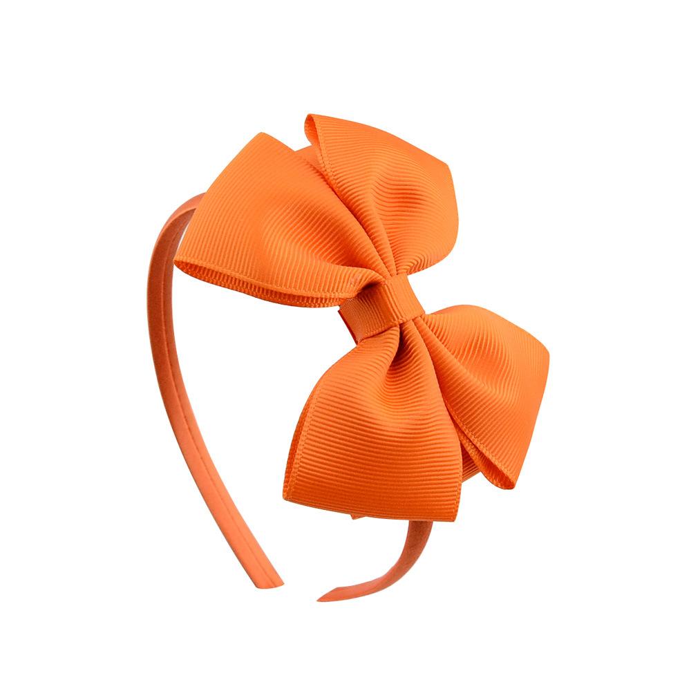 New Fashion Layered Hairbands Solid Grosgrain Ribbon Bows Headband Handmade Boutique Hairhoop Hair Accessories For Women Girls