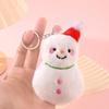 1PC Ornament Plush Keychains Gift Bag Charm Keyring Bag Pendants Cute Christmas Plush Doll Bag Accessories Christmas