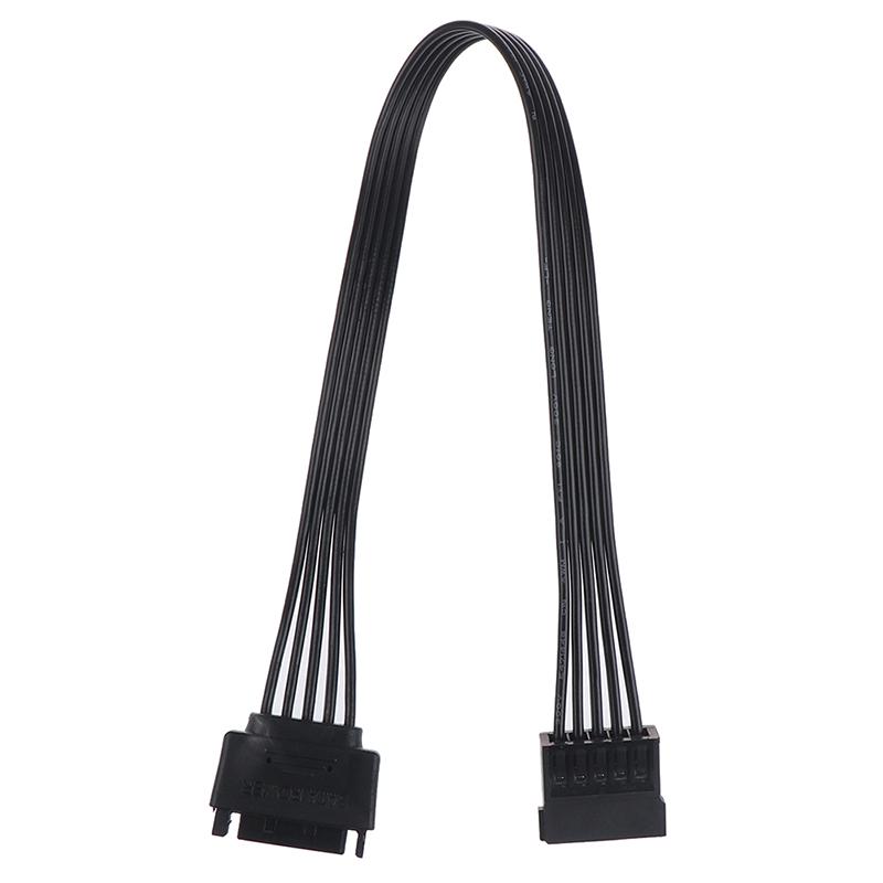 30Cm Sata 15Pin Male To Female Power Cable Hdd Ssd Power Supply Cable