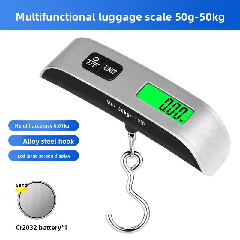 Мини-подвесные весы 50 кг, портативные весы для багажа, крючкового типа, цифровые дорожные весы для сумок и посылок