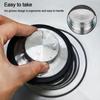 2Pcs Sink Cover Stainless Steel Kitchen Sink Plug Set Pipe Protection Odor-resistant Sink Drain Stopper for Home