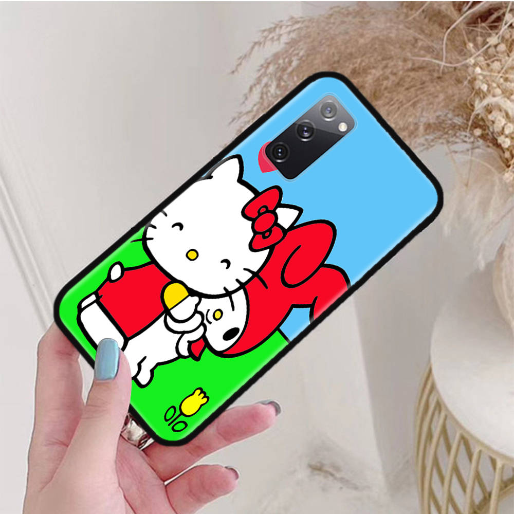 Черный чехол для Xiaomi Poco X6 X4 M5 M6 F5 F6 C65 C55 C50 C51 C40 Pro Redmi 14C A3X 13C 12C 11T 10A 9C Note 7 6 8A Plus L-13 Cute My Melody