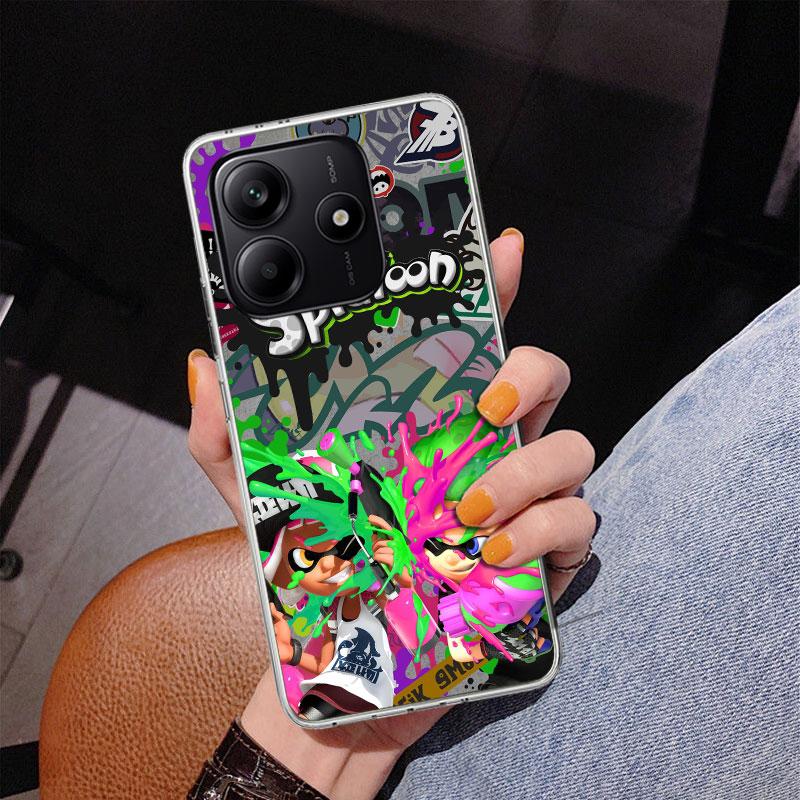 Game S-Splatoons Phone Case For Xiaomi Redmi Note 15 14 13 12S 12 11 Pro Plus 14S 11S 11E 10 10S 11T 5G Personalized Cover Redmi