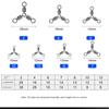 Hot High Quality Durable 3 way Bearing Fishing Rolling Swivels Connector Tackle Solid Rings