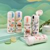 Cute Cartoon Stainless Steel Children's Thermos Cup Male and Female Students Bounce Cup Outdoor Portable Handle Pea Cup