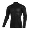 Dry Aeroflow Cool Hold Long Cool To the UV Black Men's High-Neck Shirt, Sleeve, Touch, Sweat-Wicking, Quick-Drying, Breathable, Protection,