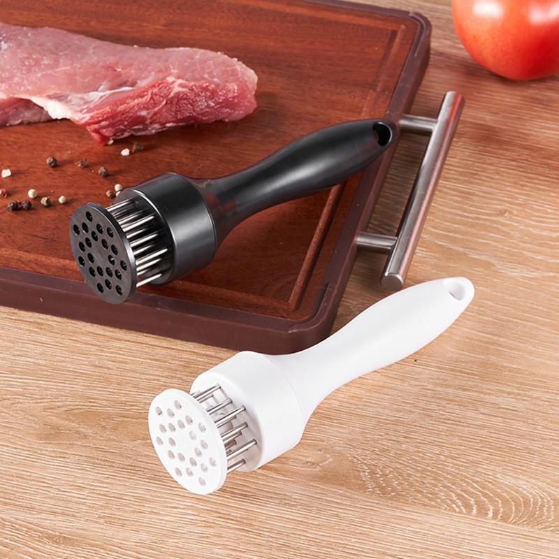 1 шт. молоток для размягчения мяса из нержавеющей стали, игла для раздавливания мяса, бытовой перфоратор, ежедневная игла для разламывания сухожилий, игла для вставки мяса