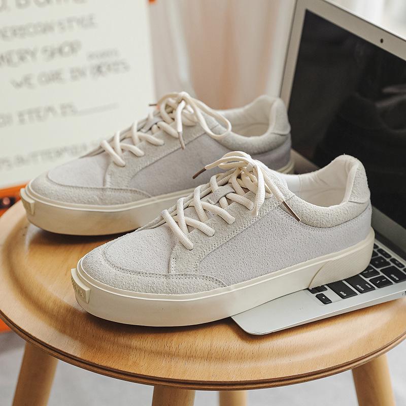 Новая обувь Guochao высококачественная вулканизированная обувь на доске студенческая простая замшевая мужская обувь X119