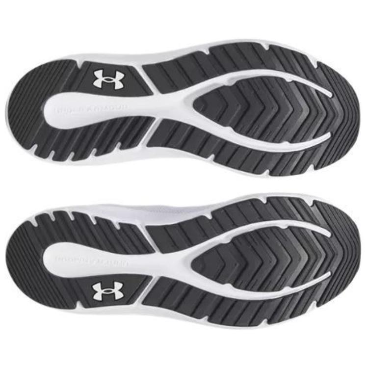 Under Armour Charged Pursuit 4 Slip Resistant Abrasion Resistant Low top Casual Running Shoes Men's White 3028254-100