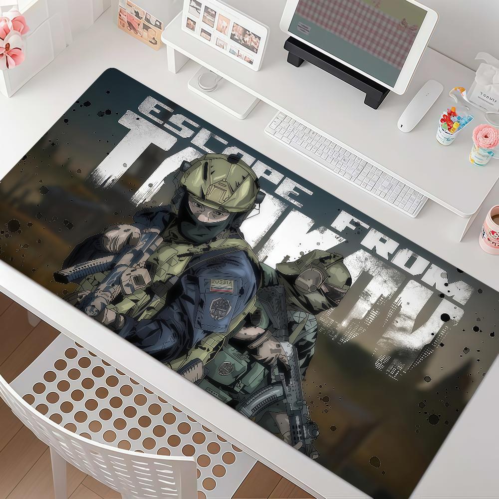 Игровой коврик для мыши E-Escape From T-Tarkov с противоскользящим резиновым краем, утолщенный коврик для игрового стола ноутбука