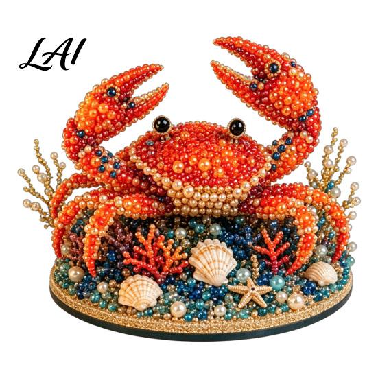 Jewelry Making Supplies for Kids Beaded Ocean Animal DIY Kit 3D Octopus Shark Craft Full Tool Kit Beading Handmade Sea Animals Bead Art Project