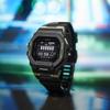 Casio G-SQUAD Series City Night Running Series Bluetooth Pedometer Intelligent Training Tracking LED Light Quartz Movement Resin Strap GBD-200LM-1PRT