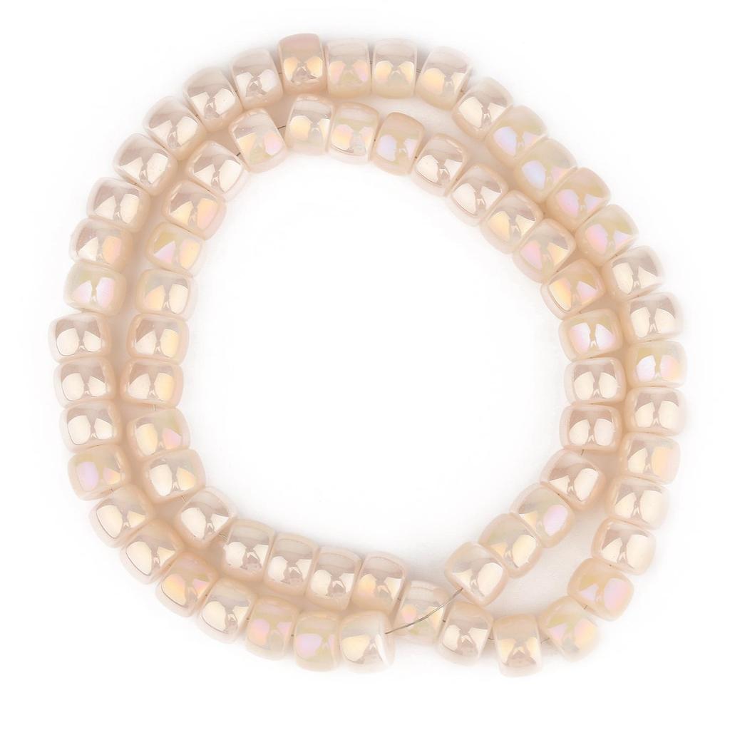 Natural AB Color Glass Crystal Multicolor Cylinder Beads For Handmade Diy Bracelet Jewelry 8x6mm