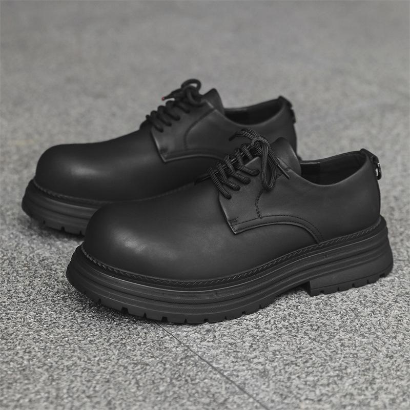 Британский стиль, большие кожаные туфли, мужские, весна-лето, деловые, повседневные туфли, универсальные туфли дерби на платформе 2234-J