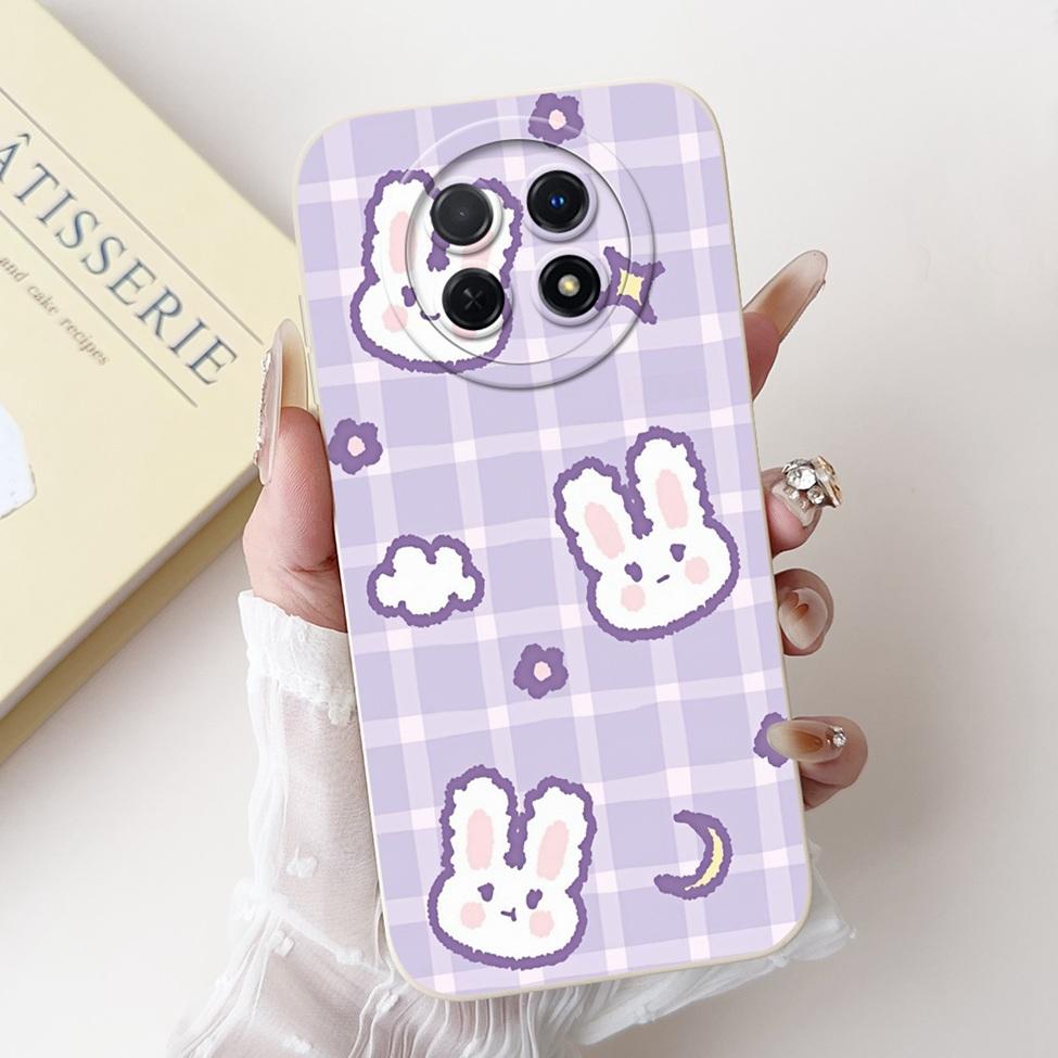 For Realme 12 5G Case For Realme 12X 5G Cover RMX3998 Luxury Fashion Flowers Kawaii Girl Cute Cat Shockproof Phone Case Funda