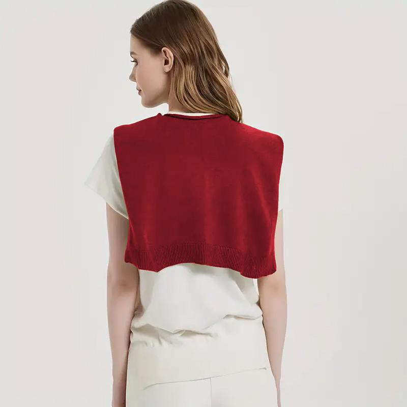 1 шт. Аксессуары для одежды Универсальная однотонная классическая шаль Теплый шарф Минималистичный стиль Вязаный материал Мода Многоцветный