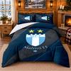 Printed 3Pcs Bedding Set Malmö FF Pattern Bed Sheet Pillowcase For Bedroom Decor