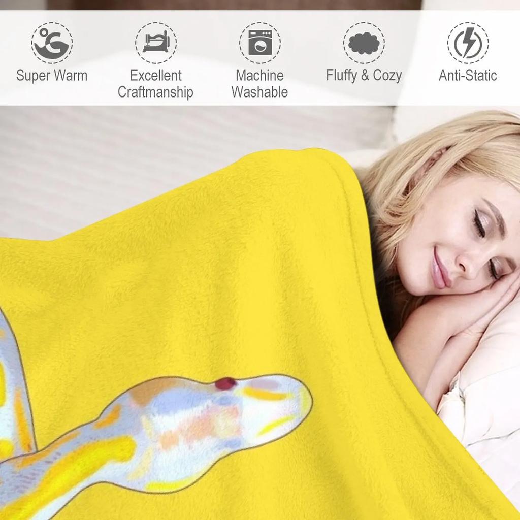 Albino snake Throw Blanket Sofa Quilt Cute Blanket Plaid