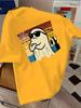 Vintage Retro Unisexs Black Cotton T Shirt Cool Ghost With Sunglasses Spider Bat Owl Halloween Graphic Short Sleeve Casual Tees