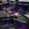 For BMW 1 ser E87 E81 E82 E88 2005~2013 Car LED Ambient Lamps Colorful Atmosphere Lights AutoInterior Neon Strip 64 RGB Lighting Neon Lights 4
