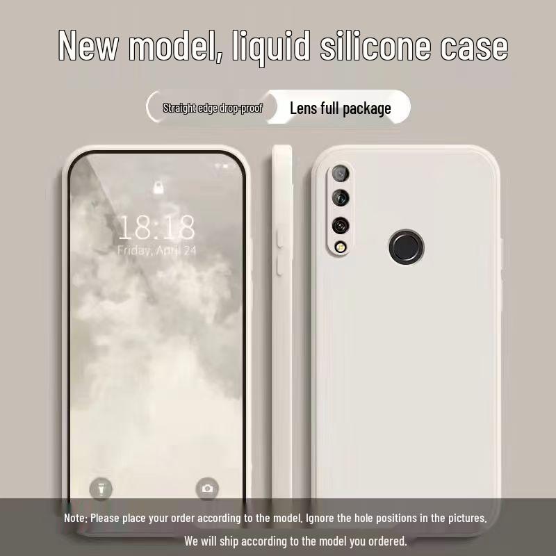 Чехол для телефона Huawei Enjoy 10 Plus из жидкого силикона, противоударный - Приятный для кожи и с полным покрытием