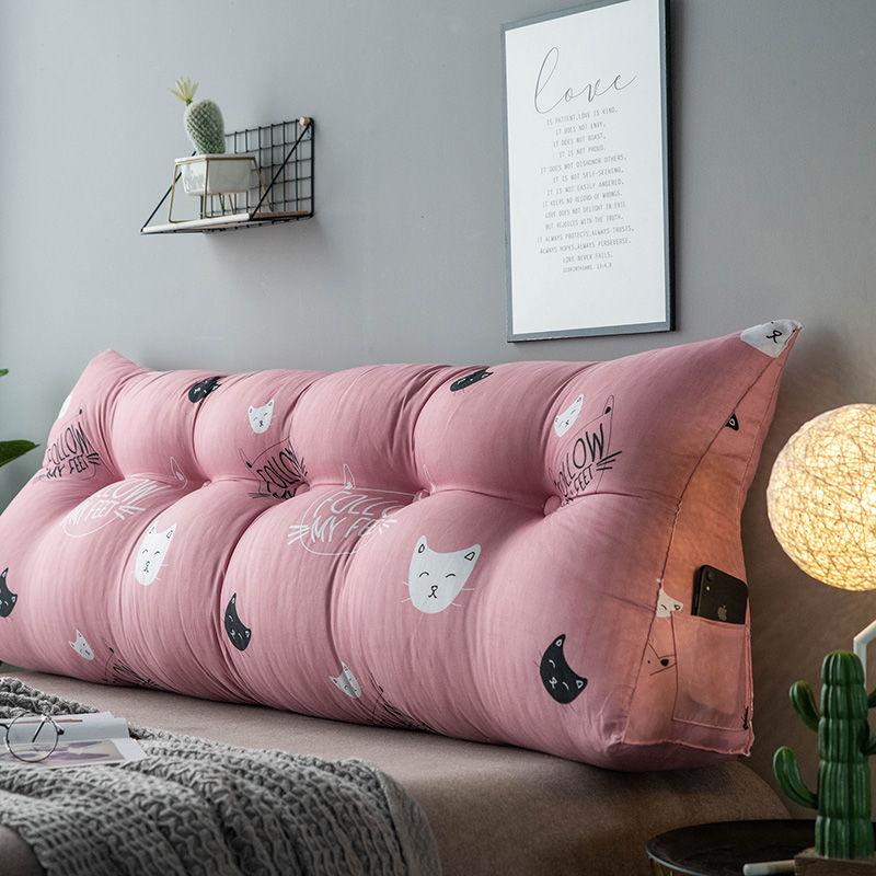 Современная прикроватная большая треугольная подушка, милая подушка для поддержки талии, подушка для спинки, мягкая диванная подушка, напольная подушка