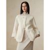 JZ Annakou Elegant Chinese Style 100% Wool Double-faced Short Coat