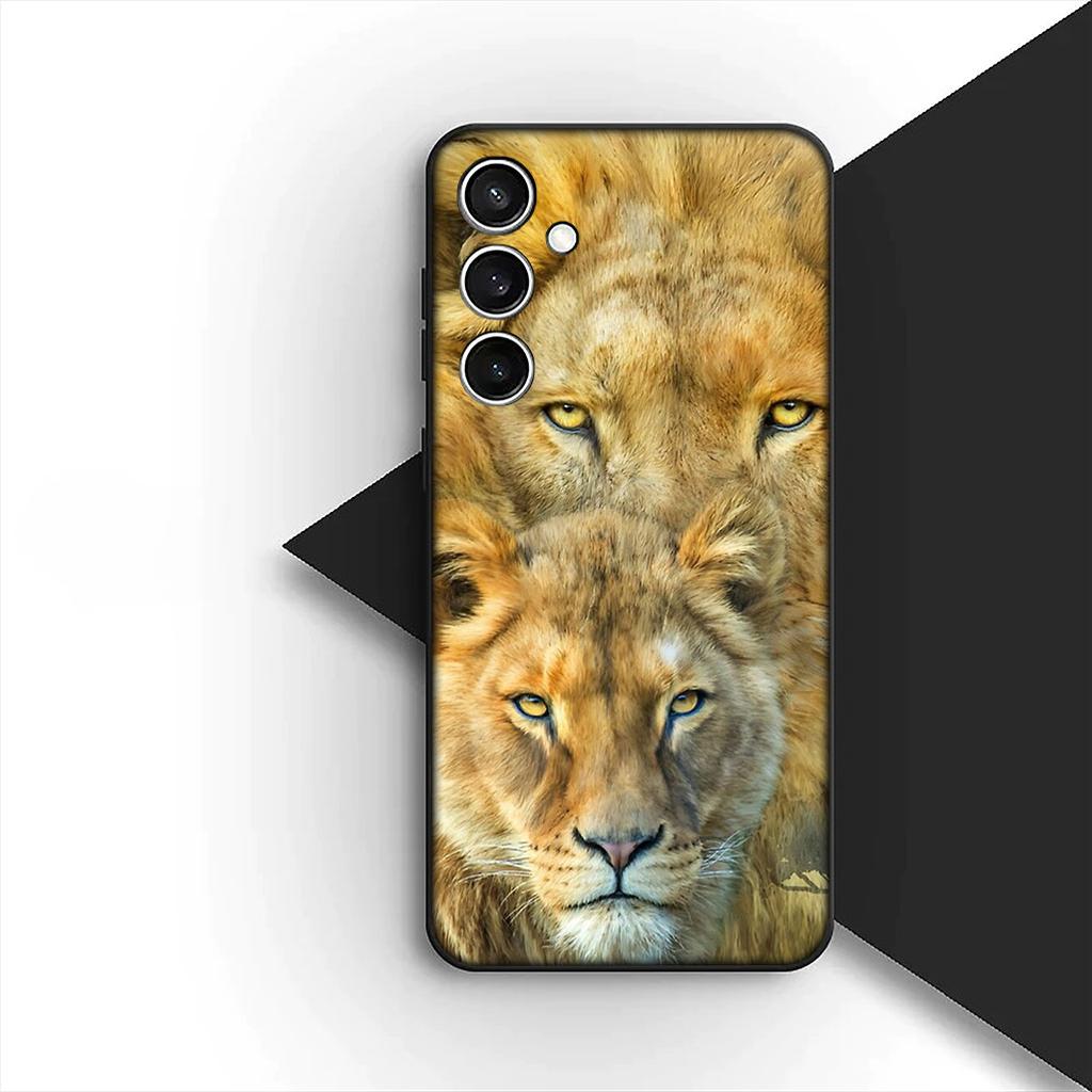 Чехол для Apple iPhone 17 Pro XS Max Air 6 7 8 Plus 5 + SE 2022 SE2 16E Чехол для телефона Защитный чехол Лев Выслеживающий Волк Искусство