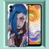 Arcane Jinx аниме черный силиконовый чехол для телефона Samsung Galaxy A01 A03 Core A04 E A02 A05 A10 A20 A21 A30 A50 S A6 A8 Plus A7