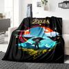 Wild Adventure Hyrule Blanket Soft Throw Blanket For Home Bedroom Bed Sofa Travel Office Solid Christmas Blanket