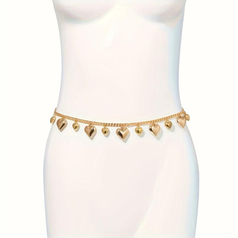 Accessories, Fashionable Single-Layer Size Peach Heart Trouser Chain, Hip-Hop Trendy And Cool Street Versatile Trouser Chain