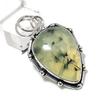 Prehnite Gemstone Handmade 925 Sterling Silver Gift Jewelry Pendant 1.97" Q0k73