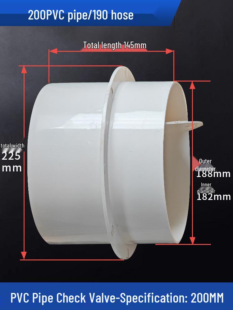 Bathroom Heater Exhaust Fan PVC One-Way Odor Backflow Valve