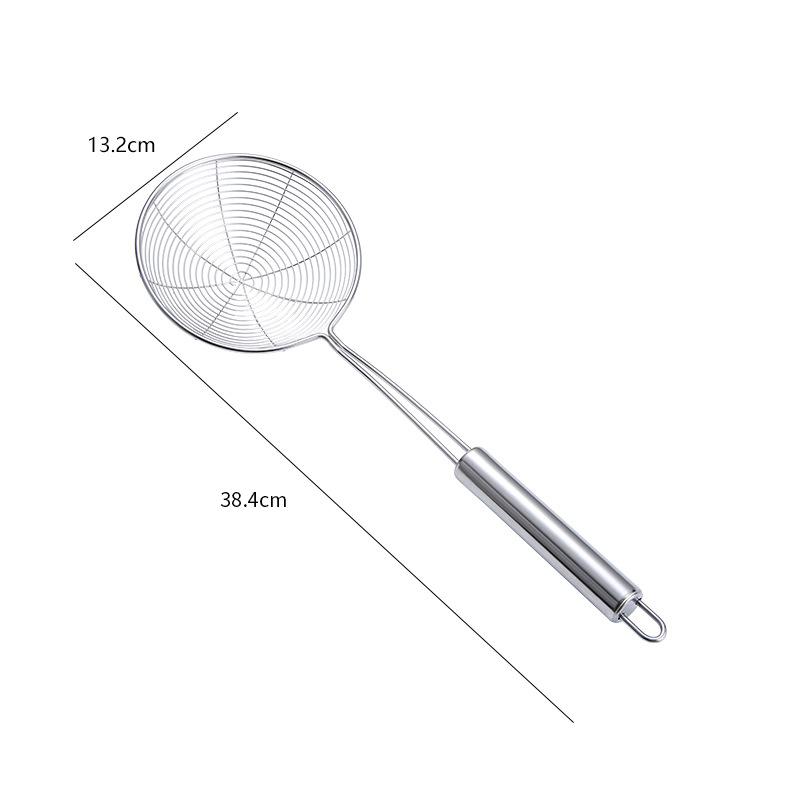 Нержавеющая сталь Ложка для жарки в масле Дуршлаг Сетчатый фильтр Круглый Сетчатый фильтр Совок Сито для лапши и пельменей для кухонных аксессуаров