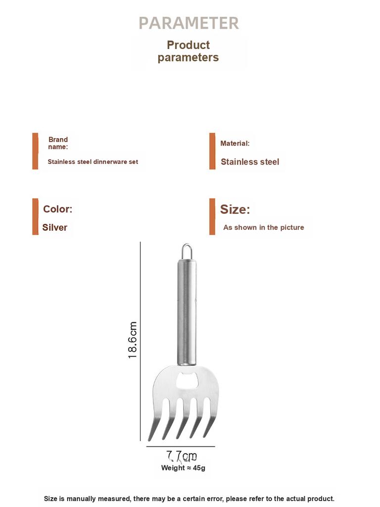 5 шт. Многофункциональный измельчитель мяса "Медвежья лапа", вилка для разрывания мяса курицы, говядины, свинины для барбекю, кухонный резак для еды