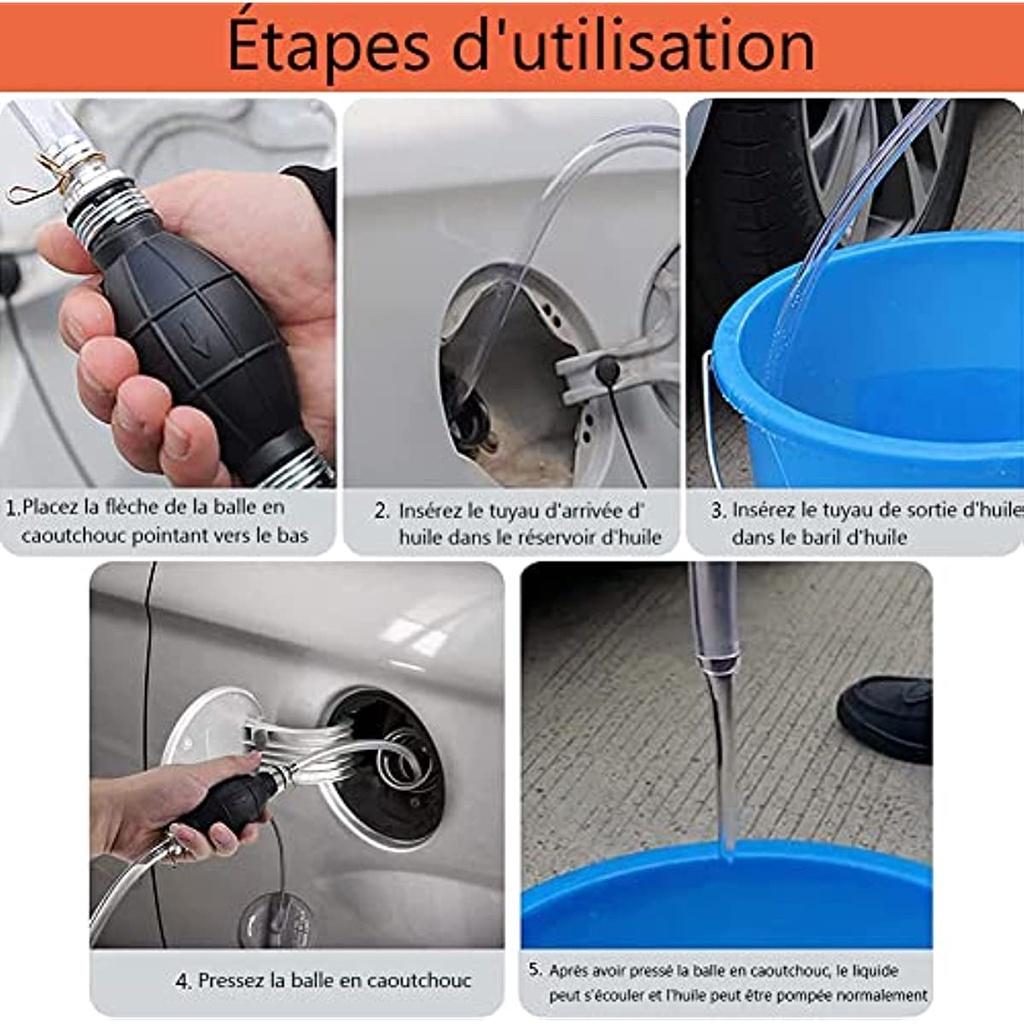 Ручной сифонный насос всасывания насоса для воды, масла, бензина