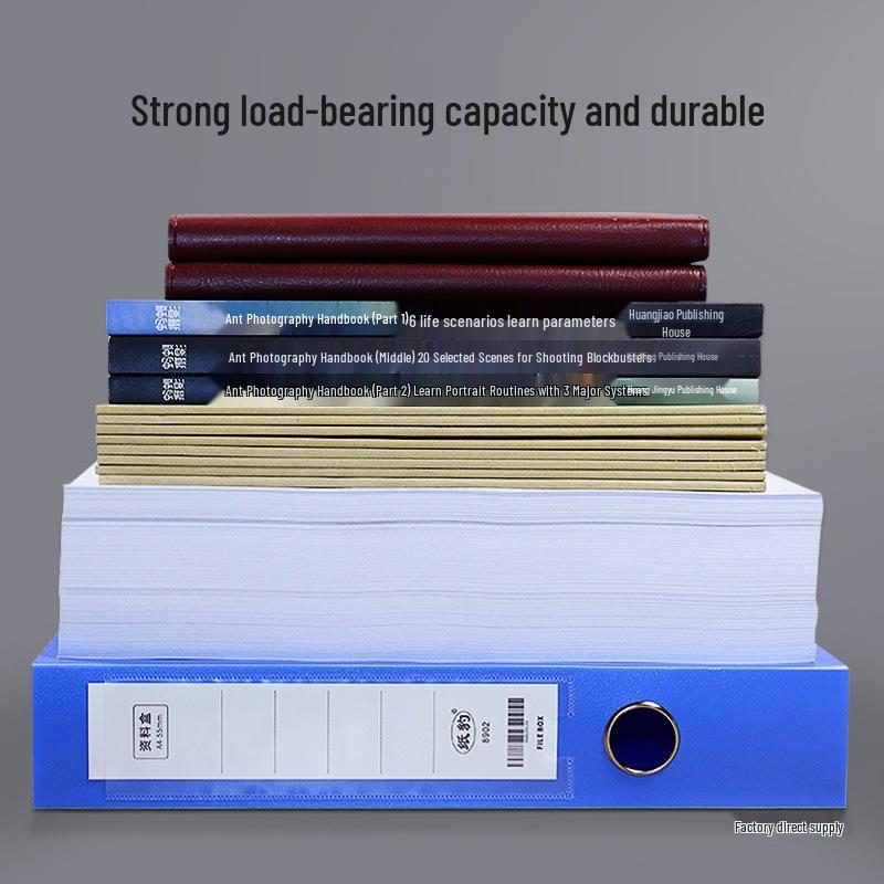 20 Large A4 Document Storage Boxes - Thickened PP Plastic for Files & Folders