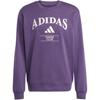 Adidas Letter Print Pattern Long Sleeve Sweatshirt Men Sweatshirt Aurora-Plum KA0995
