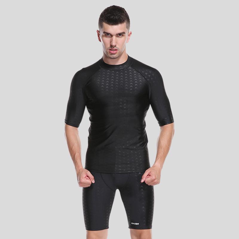 Мужские быстросохнущие водонепроницаемые плавки-шорты - Облегающие пятиточечные пляжные плавки