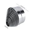   12PCS Stainless Steel Round Cutters   Pastry for Baking Dough   Mousse Cake Pizza with Premium Rustproof Cylindrical Design  